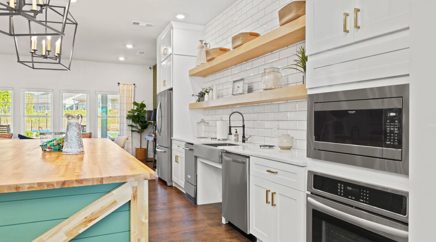 The essence of exceptional living spacious clubhouse kitchen